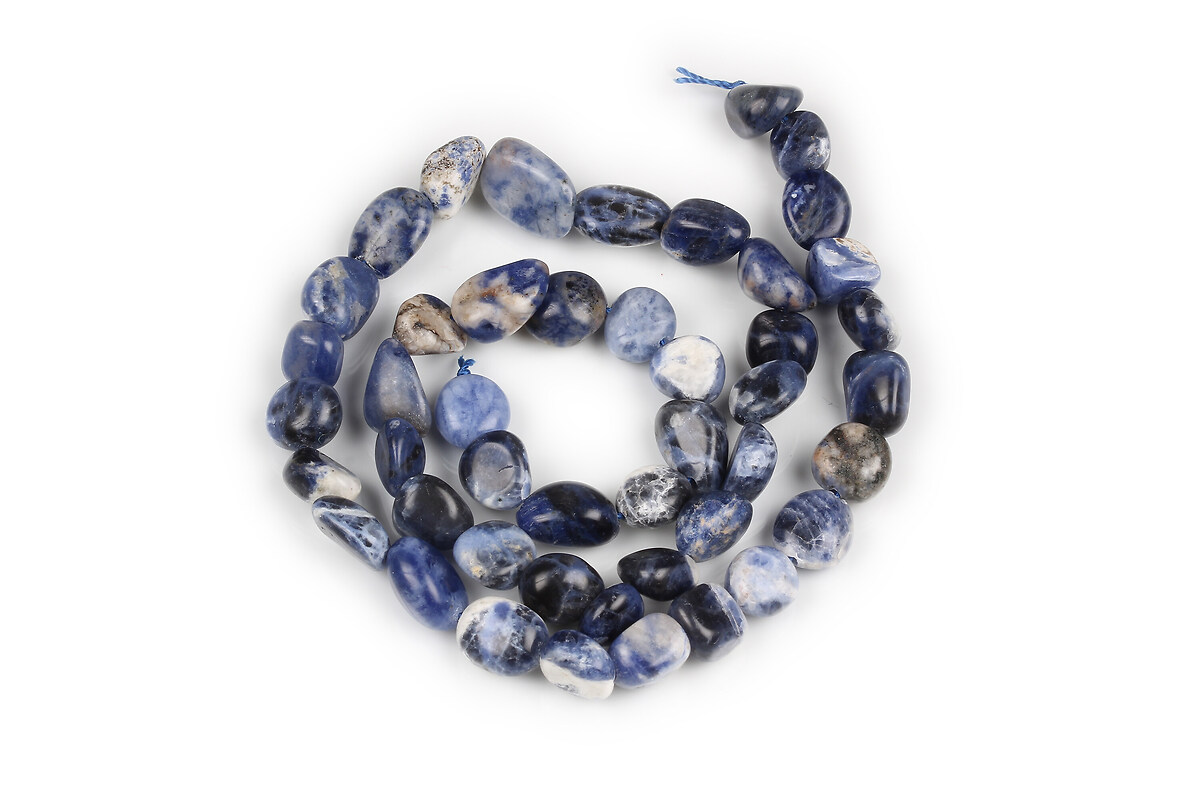 Margele sodalit nuggets rotunjite 8-15x7-12mm (sirag)