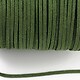 Snur suede (imitatie piele intoarsa) 3x1mm, verde inchis (5m) - cod 186