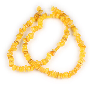 Sirag margele sidef nuggets 4,5-9x4,5-7mm - galben