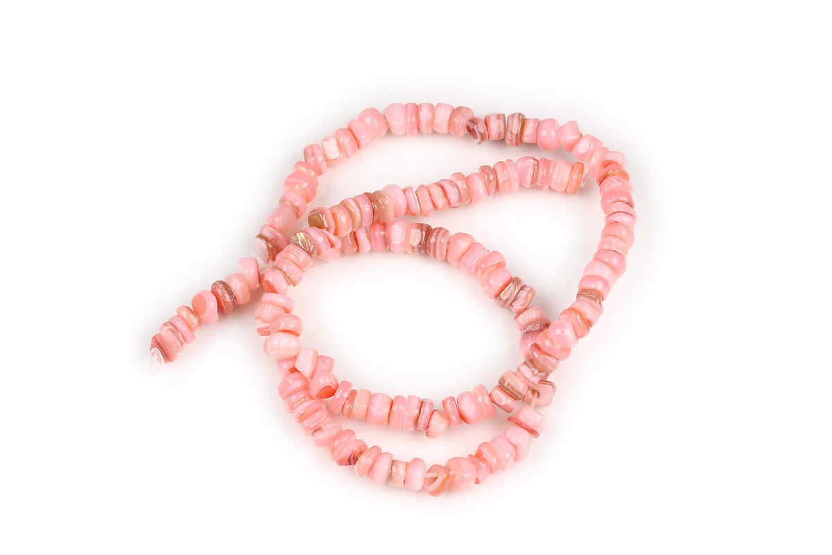 Sirag margele sidef nuggets 4,5-9x4,5-7mm - roz