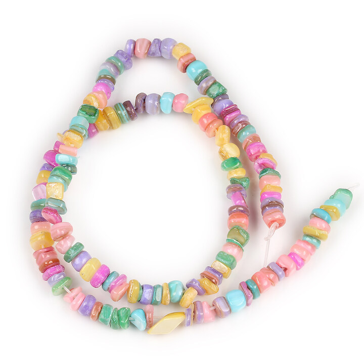 Sirag margele sidef nuggets 4,5-9x4,5-7mm - mix