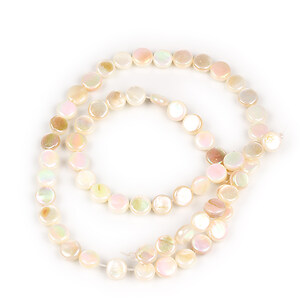 Margele sidef Freshwater Shell placat AB banuti 6mm (sirag)