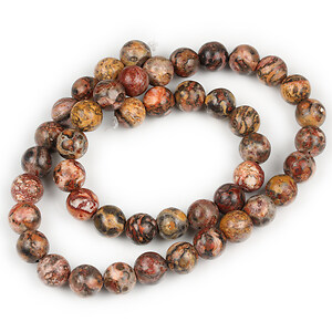 Margele Leopard Skin Jasper sfere 8mm (sirag)
