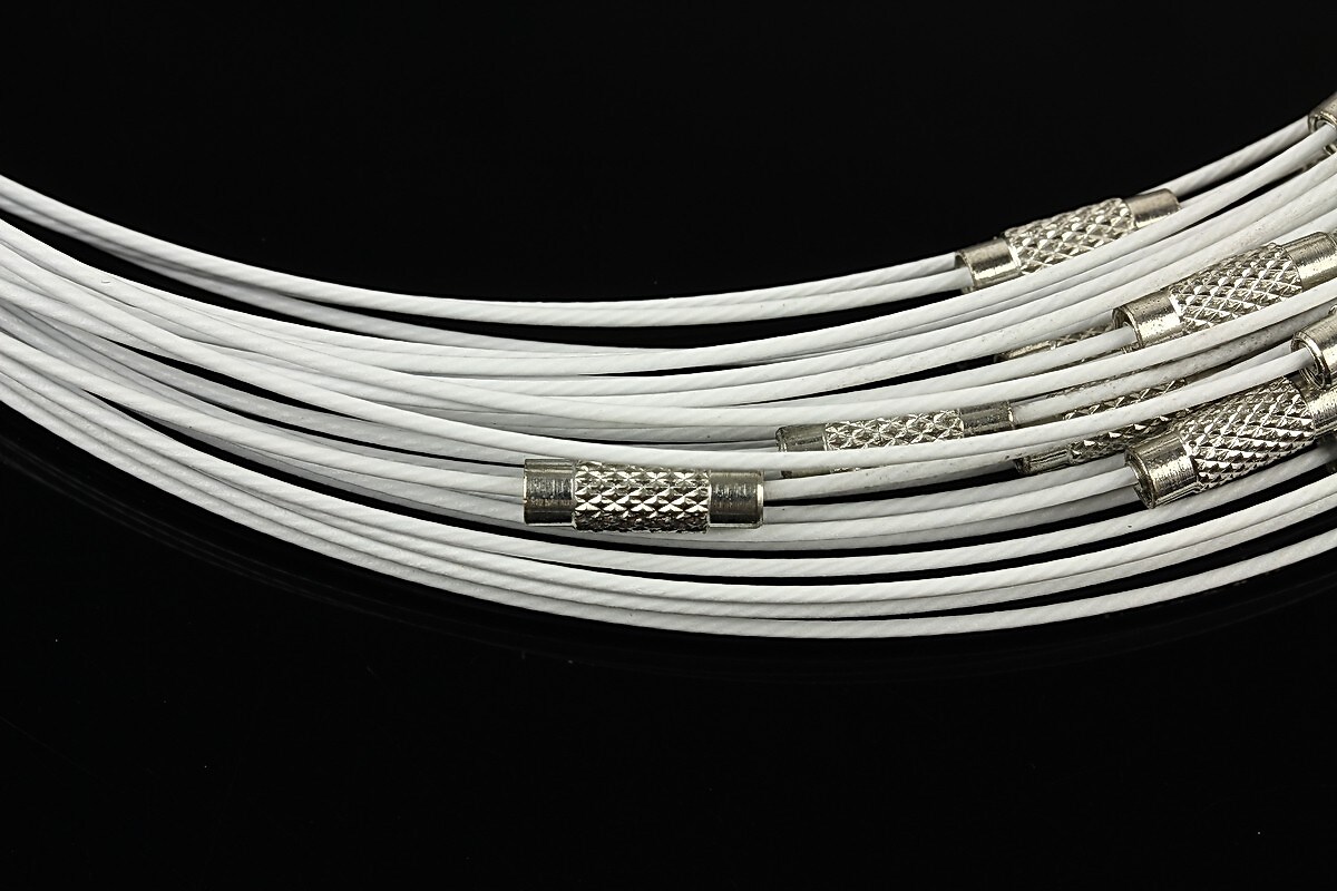 Baza siliconata colier, diametru 14,5cm - alb