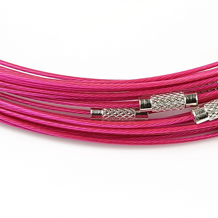 Baza siliconata colier, diametru 14,5cm - fucsia