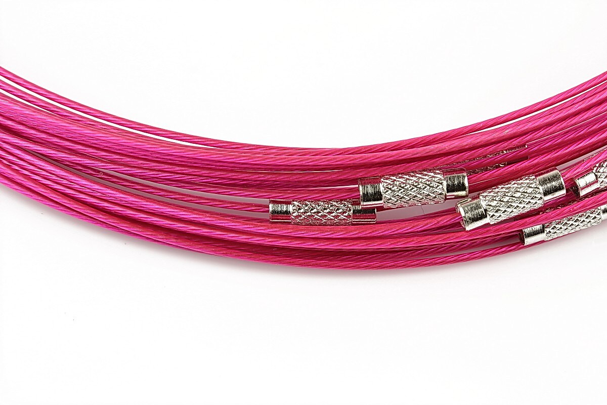 Baza siliconata colier, diametru 14,5cm - fucsia