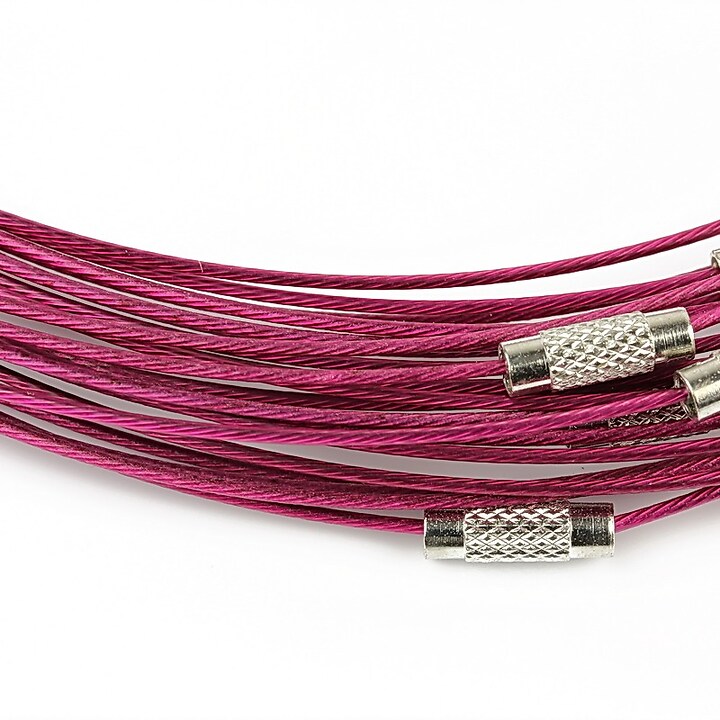 Baza siliconata colier, diametru 14,5cm - magenta