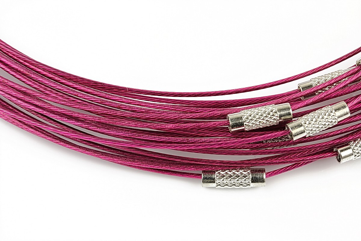 Baza siliconata colier, diametru 14,5cm - magenta