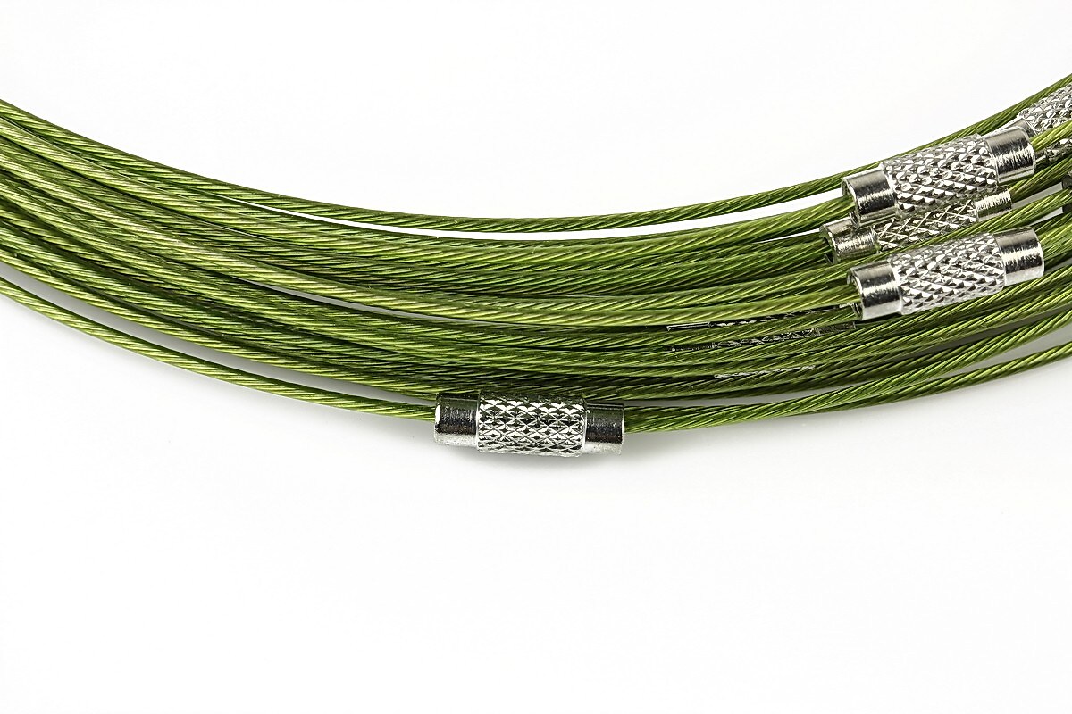 Baza siliconata colier, diametru 14,5cm - verde olive