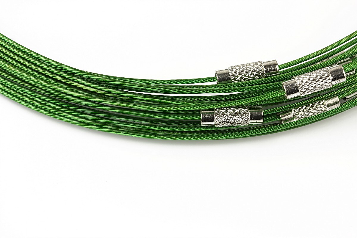 Baza siliconata colier, diametru 14,5cm - verde