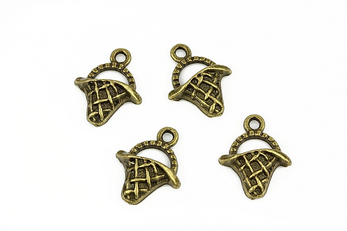 Charm bronz cos 19x15mm