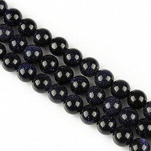 Blue Goldstone sfere 6mm