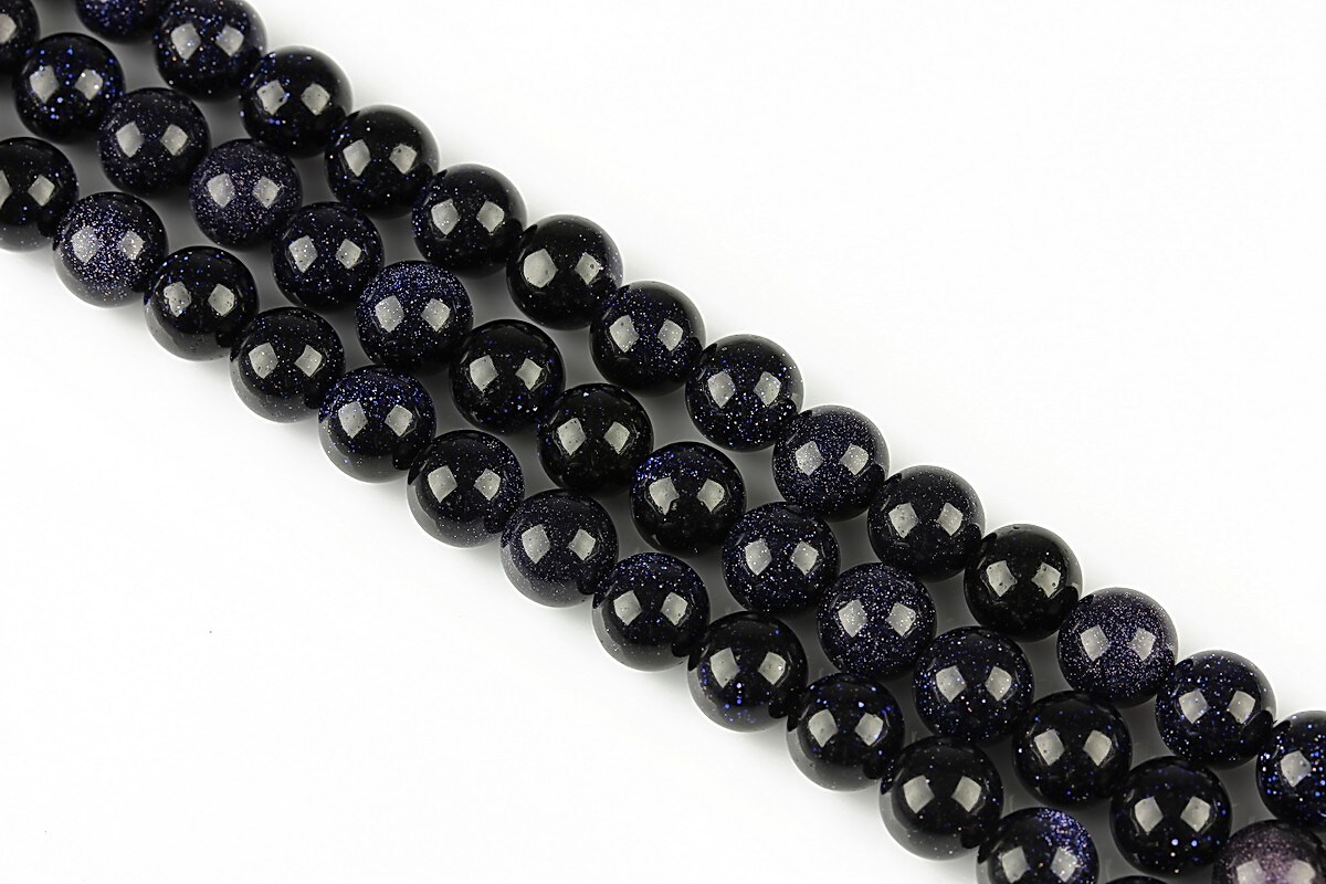 Blue Goldstone sfere 6mm