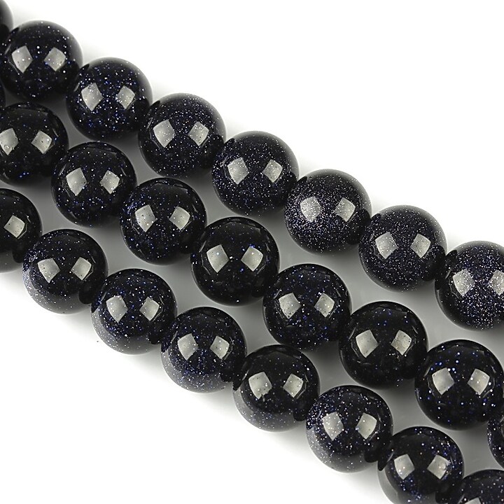 Blue Goldstone sfere 8mm