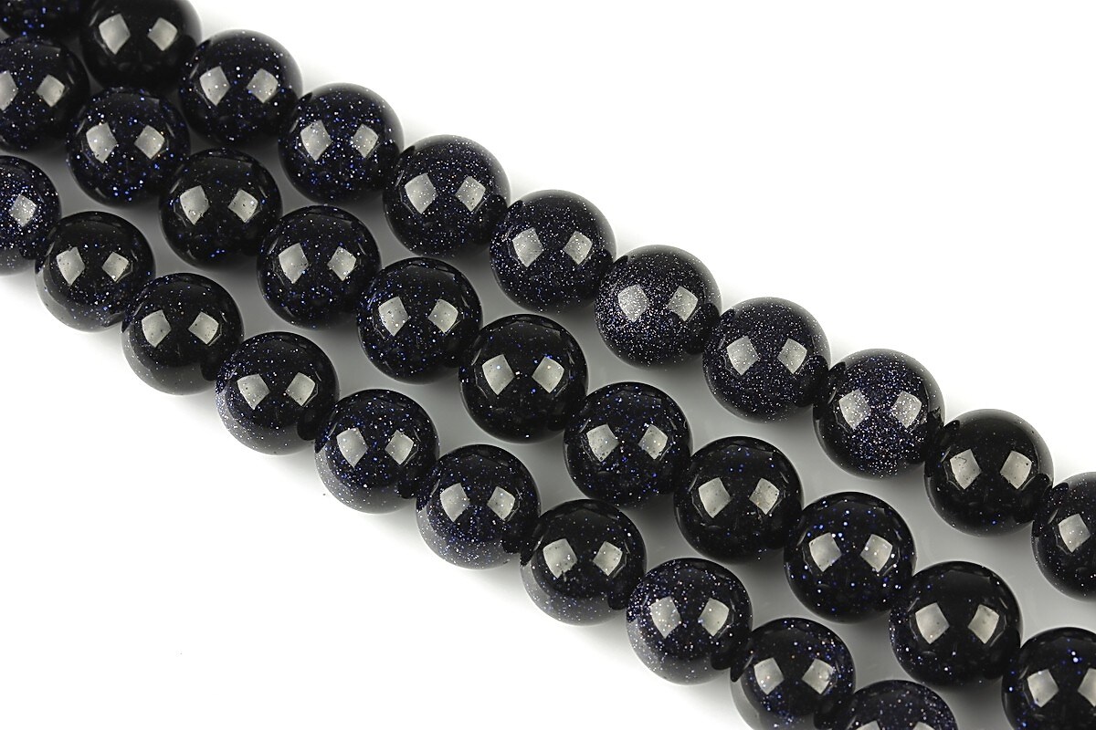 Blue Goldstone sfere 8mm