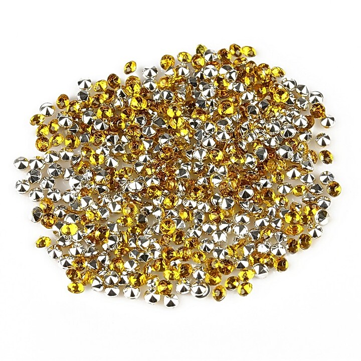 Cabochon rhinestone 2mm (20 buc.) - auriu