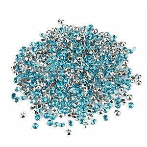 Cabochon rhinestone 2mm (20 buc.) - albastru