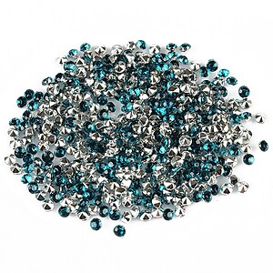 Cabochon rhinestone 2mm (20 buc.) - turcoaz