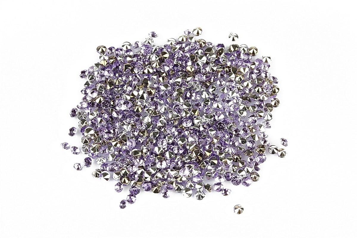 Cabochon rhinestone 2mm (20 buc.) - mov deschis