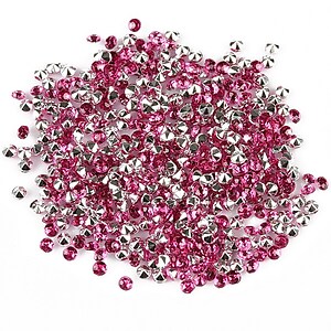 Cabochon rhinestone 2mm (20 buc.) - roz