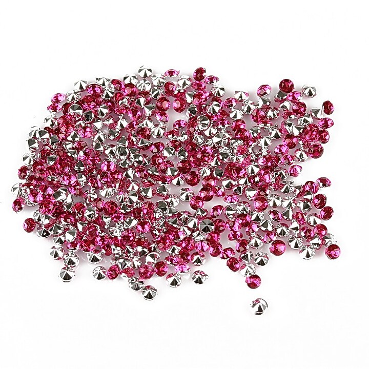 Cabochon rhinestone 2mm (20 buc.) - fucsia