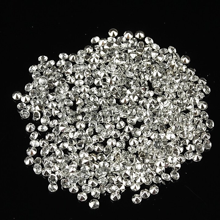 Cabochon rhinestone 2mm (20 buc.) - alb