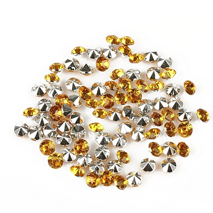 Cabochon rhinestone 3,5mm (20 buc.) - auriu