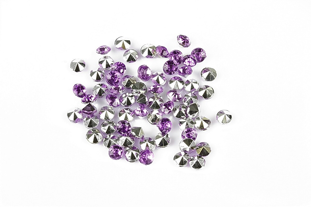 Cabochon rhinestone 3,5mm (20 buc.) - lila