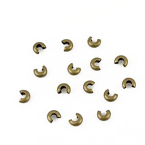 Crimp cover bronz 3mm (50buc.)