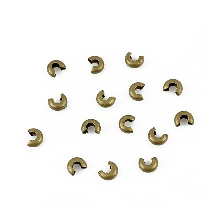 Crimp cover bronz 3mm (50buc.)