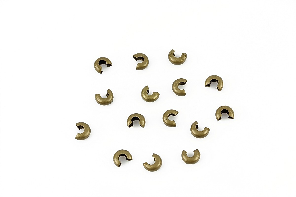 Crimp cover bronz 3mm (50buc.)