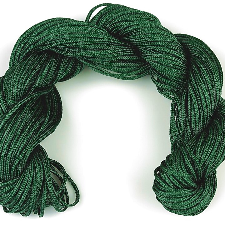 Ata nylon, grosime 1mm, aprox. 20-22m, verde inchis
