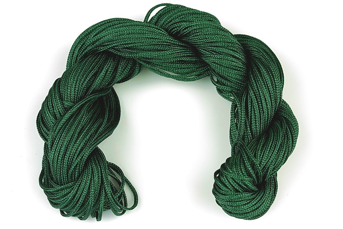 Ata nylon, grosime 1mm, aprox. 20-22m, verde inchis