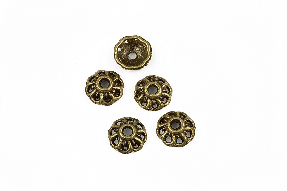 Capacele margele bronz 9mm