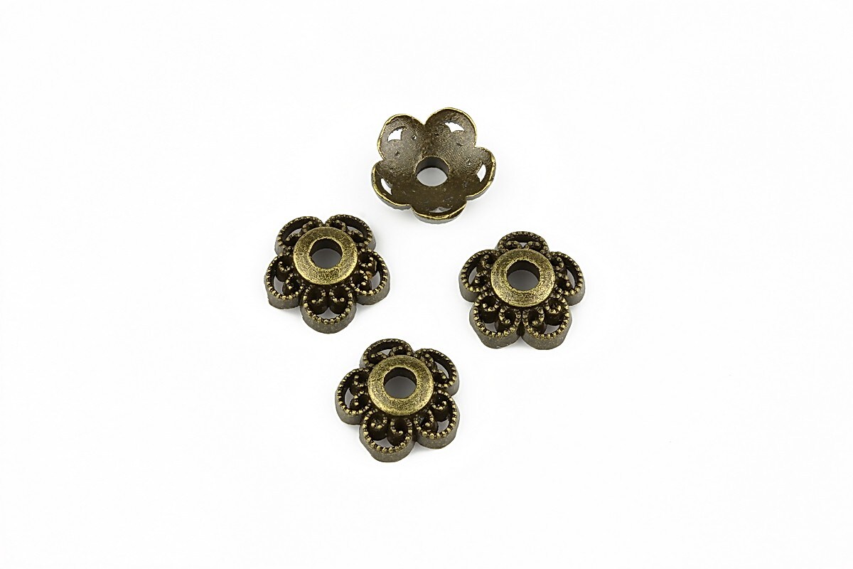 Capacele margele bronz 10mm