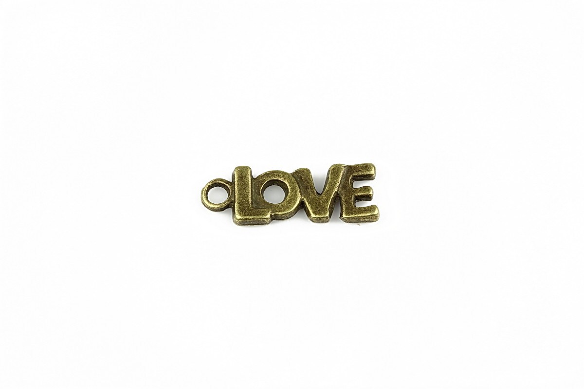 Charm bronz Love 20x7mm