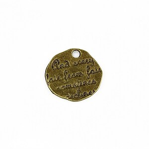 Charm bronz mesaj 18mm