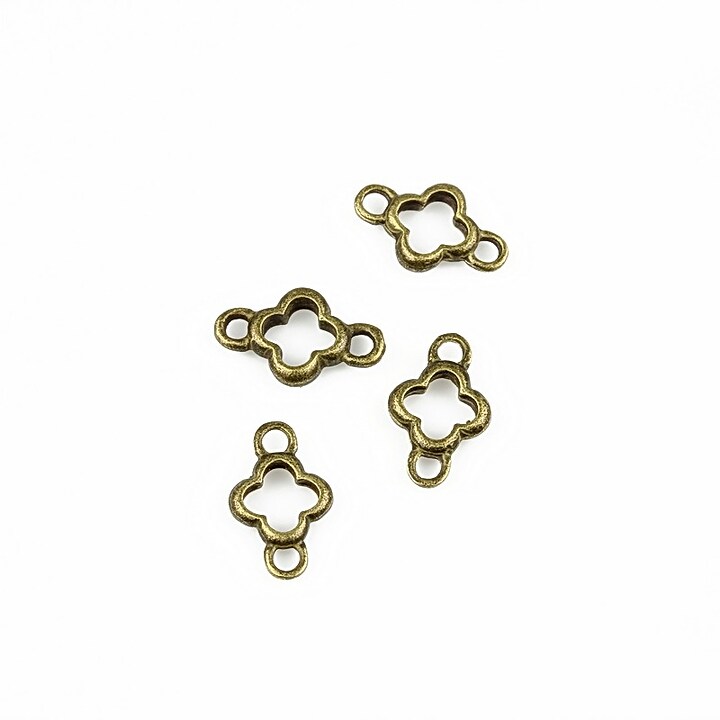 Link bronz floricica 11x7mm