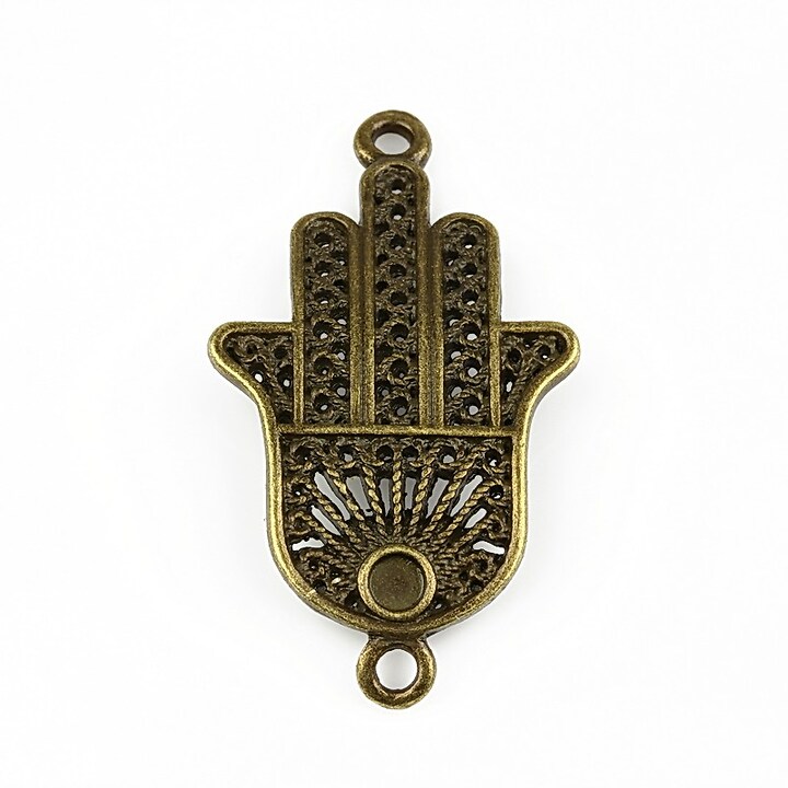 Link bronz mana Hamsa 38x21mm