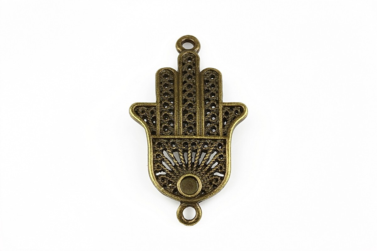 Link bronz mana Hamsa 38x21mm