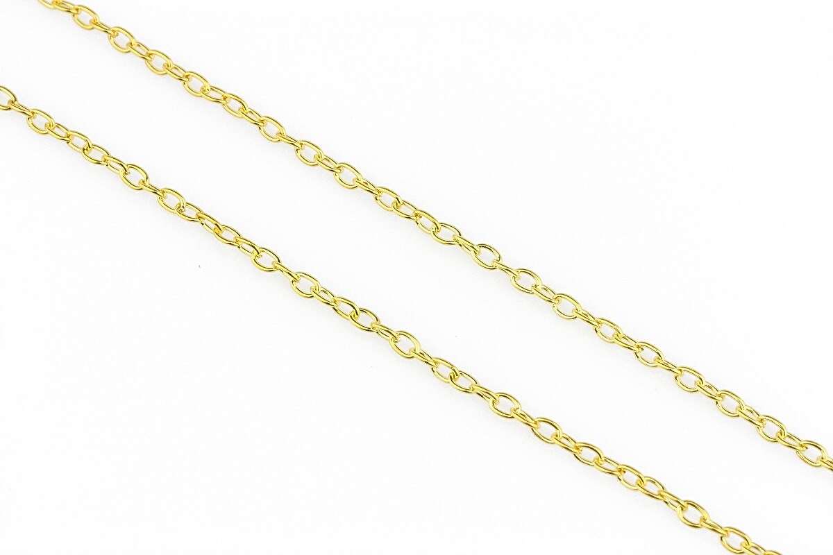 Lant auriu 3x2mm (49cm)