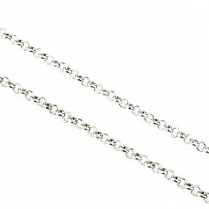 Lant argintiu inchis 2,5mm (49cm)