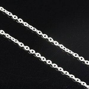 Lant argintiu 3x2mm (49cm)