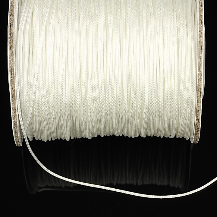 Snur nylon cu guta in interior grosime 1mm (10m) - alb