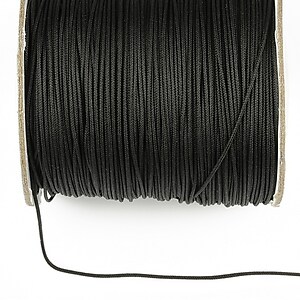 Snur nylon cu guta in interior grosime 1mm (10m) - negru