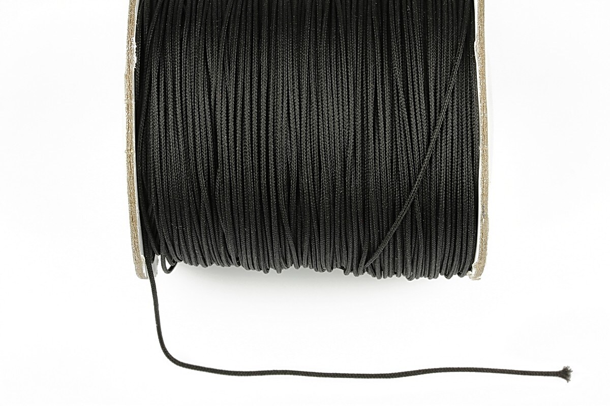 Snur nylon cu guta in interior grosime 1mm (10m) - negru