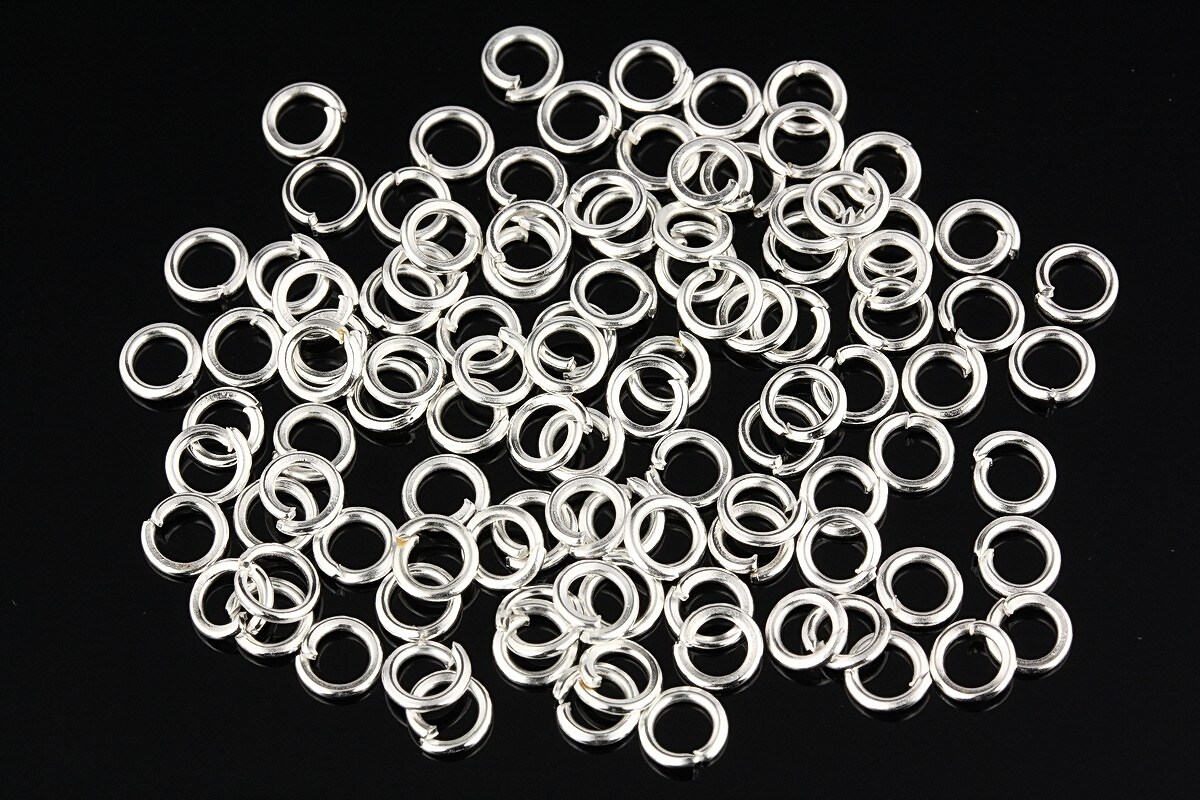 Zale argintii 4mm (grosime 0,7mm) 10 grame