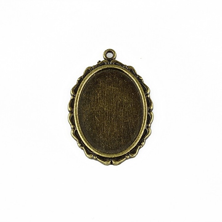 Baza cabochon bronz 36x25mm, interior 26x19mm