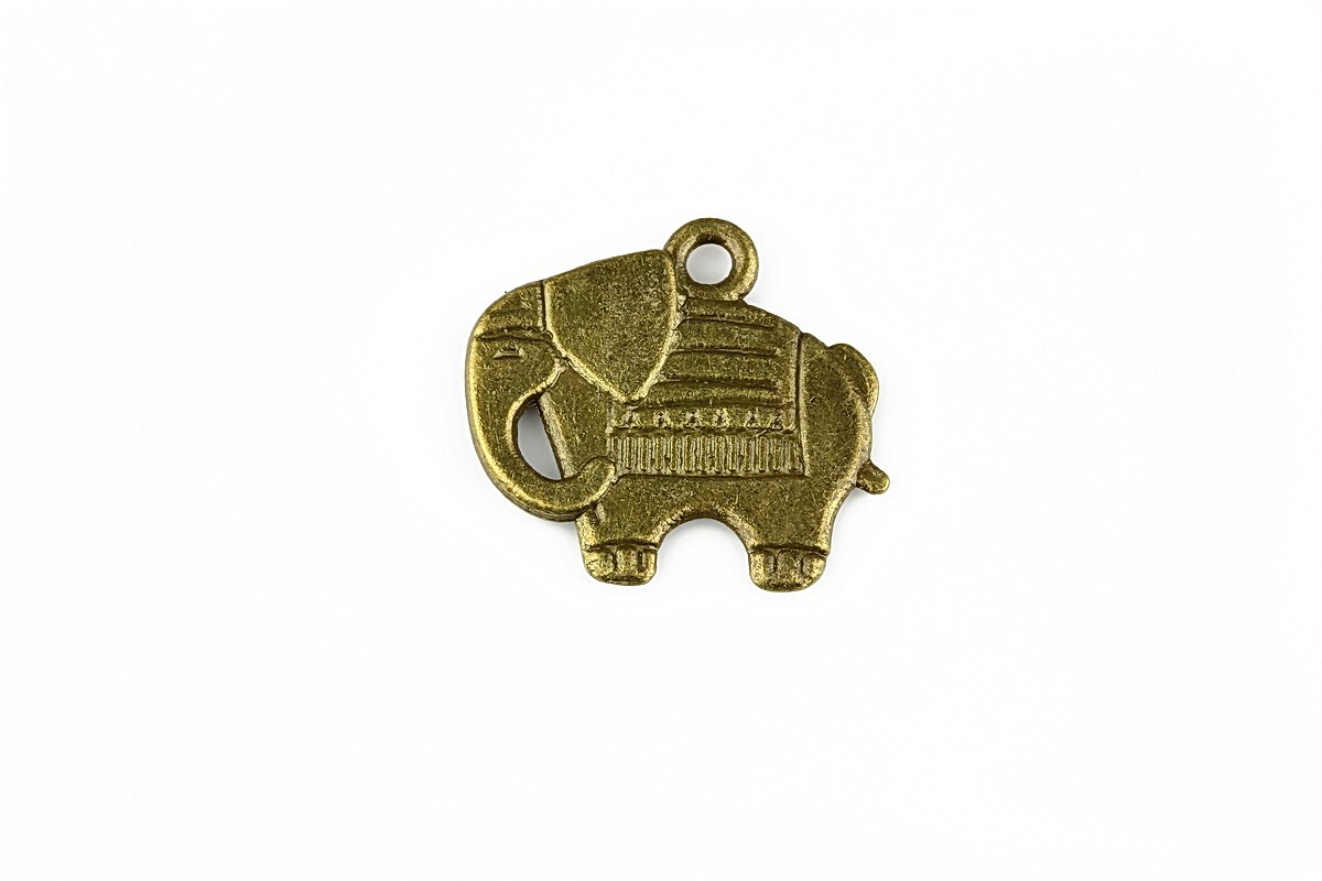 Charm bronz elefant 19x21mm