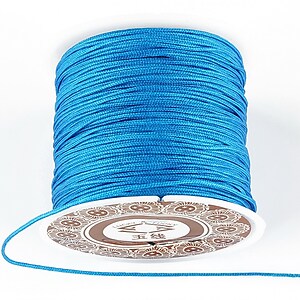 Snur Shamballa grosime 1mm, rola de 28m - albastru turcoaz 